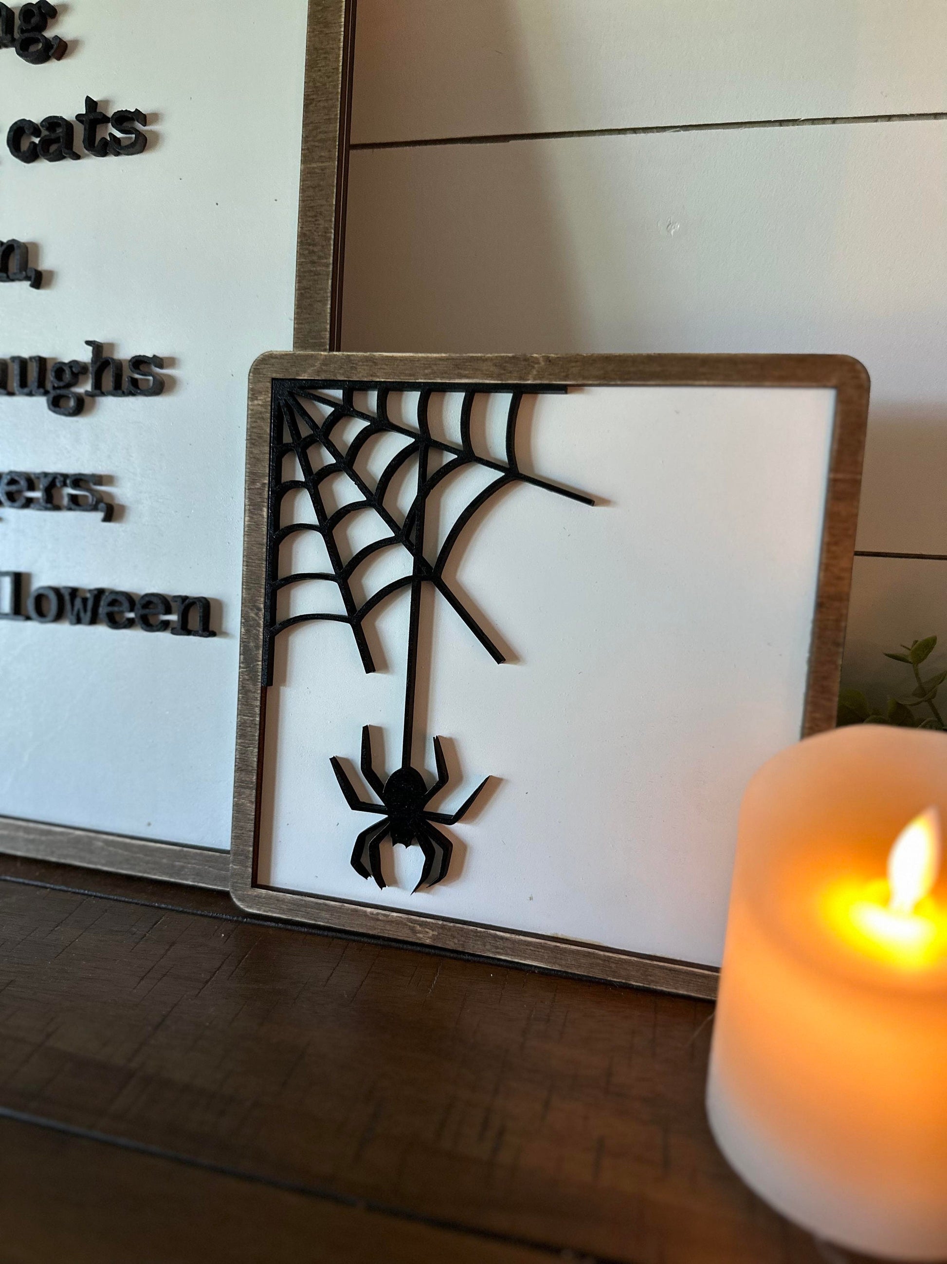 Halloween Sign Trio - Halloween Decor - Spooky Halloween Signs - Halloween Sign Bundle - Halloween Wall Art - Halloween Mantel Signs