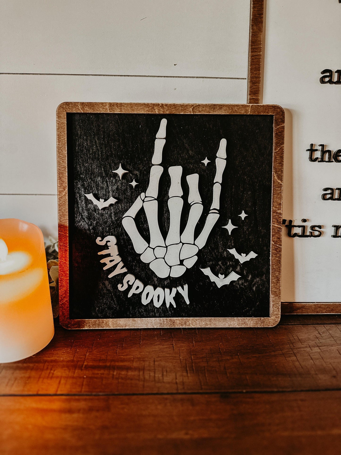 Halloween Sign Trio - Halloween Decor - Spooky Halloween Signs - Halloween Sign Bundle - Halloween Wall Art - Halloween Mantel Signs