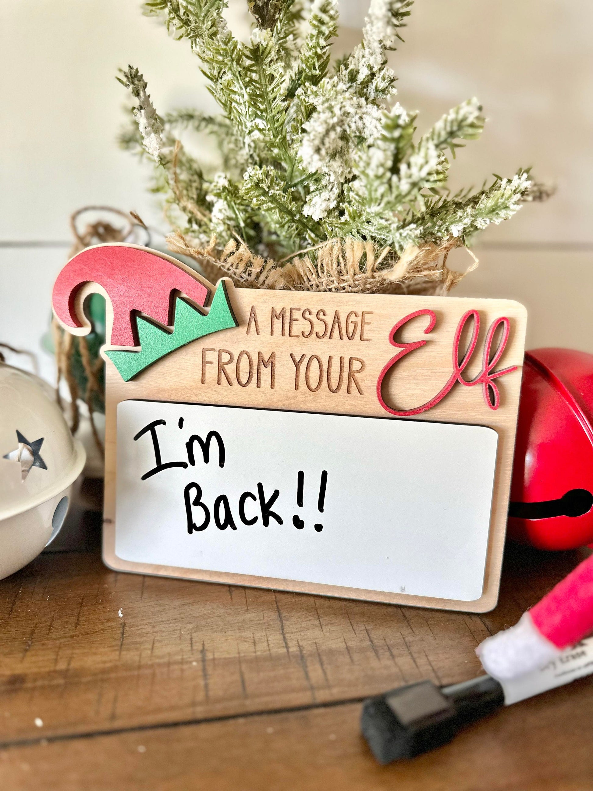 Message from your Elf, Elf Message board, Christmas Elf, Elf Accessories