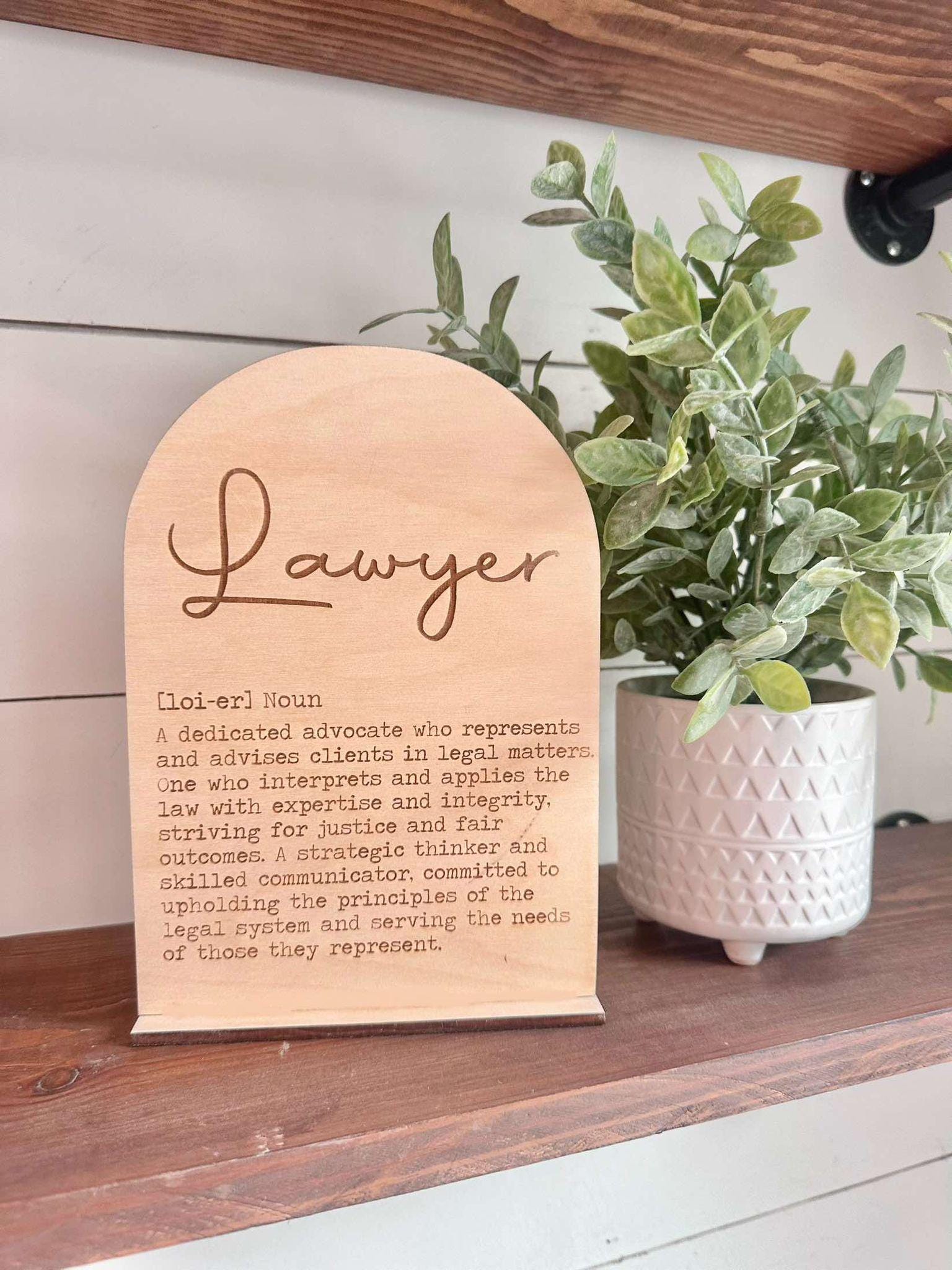 Lawyer Definition Sign, National Lawyer Day, Lawyer Gift
