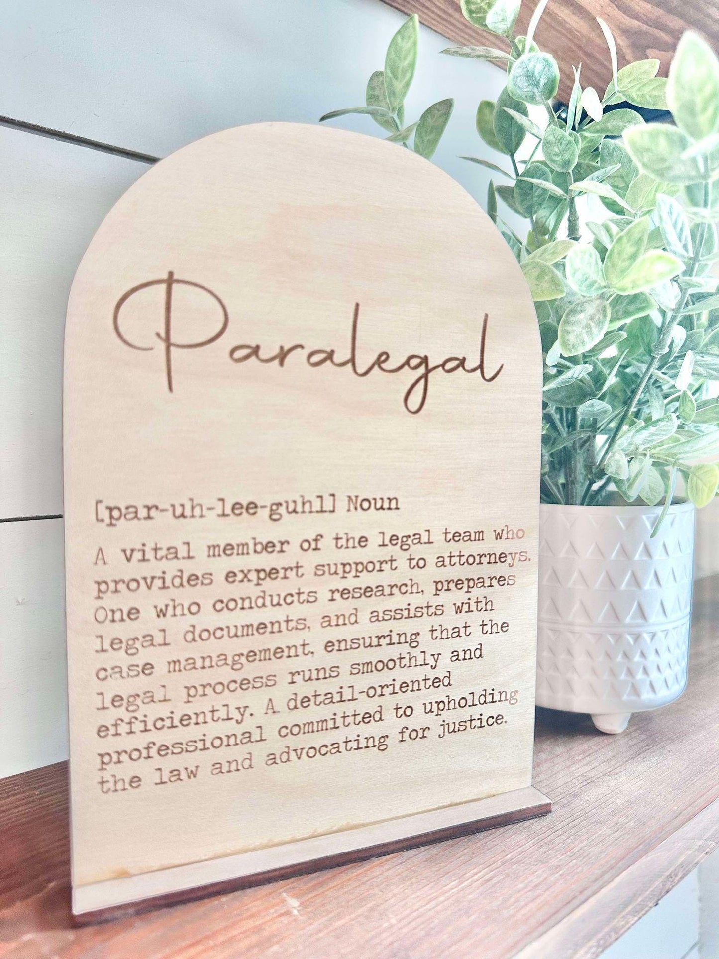 Paralegal Definition Sign, National Paralegal Day Gift, Paralegal Gift