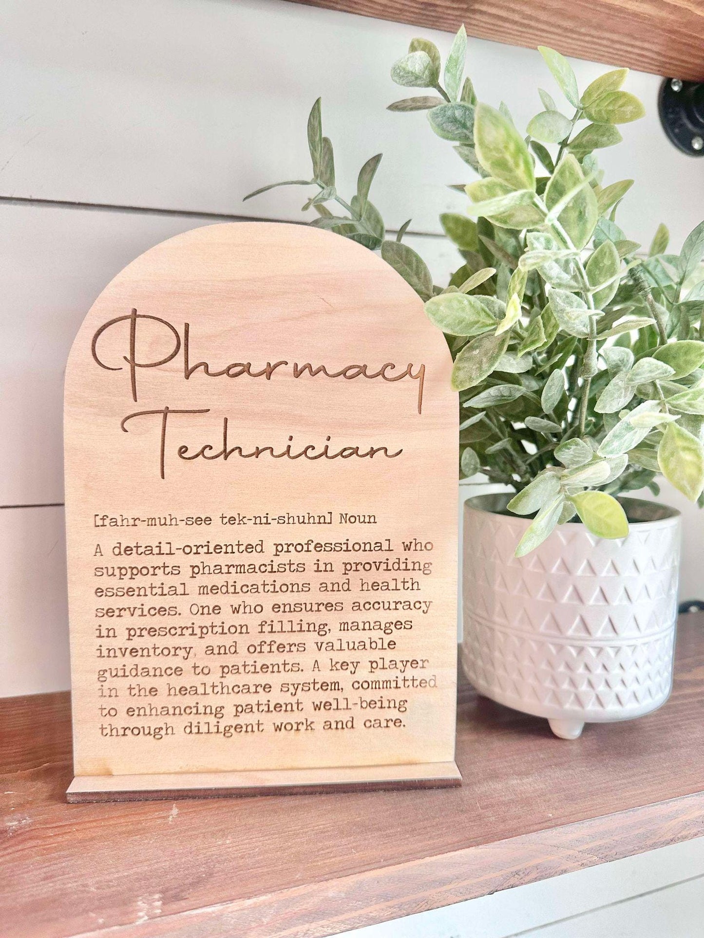 Pharmacy Technician Definition Sign, National Pharmacy Technician Day Gift, Pharmacy Technician Gift