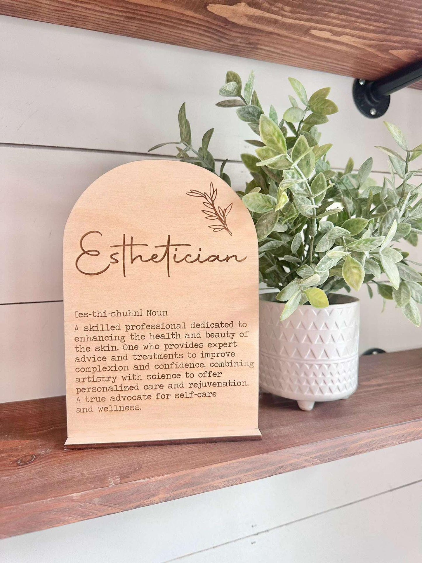 Esthetician Definition Sign, National Esthetician Day Gift, Esthetician Gift
