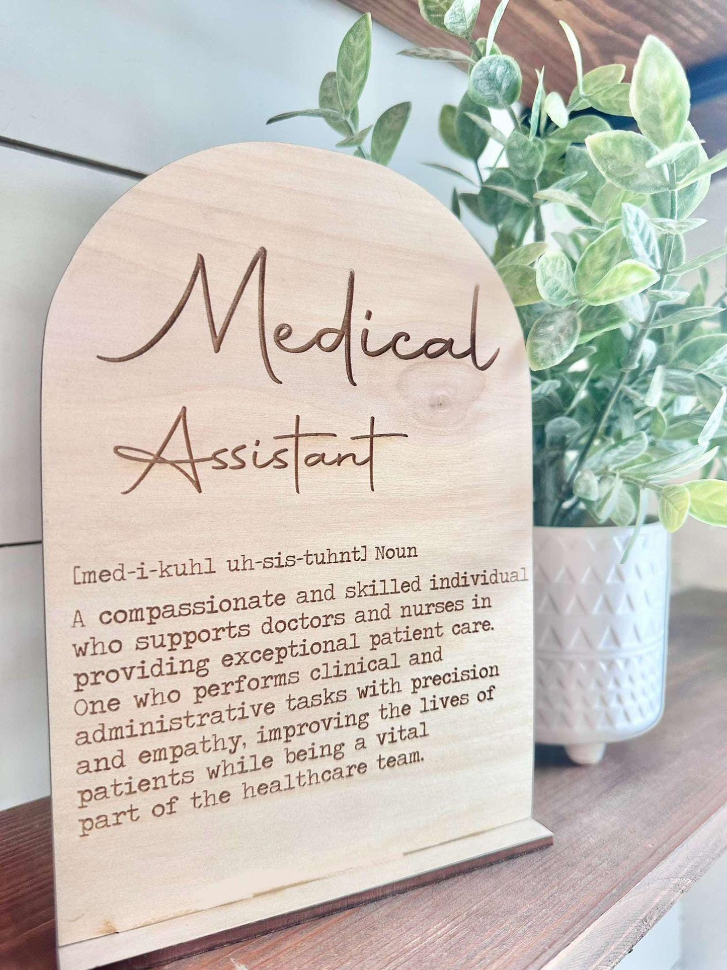 Medical Assistant Definition Sign, National Medical Assistant Day Gift, Medical Assistant Gift