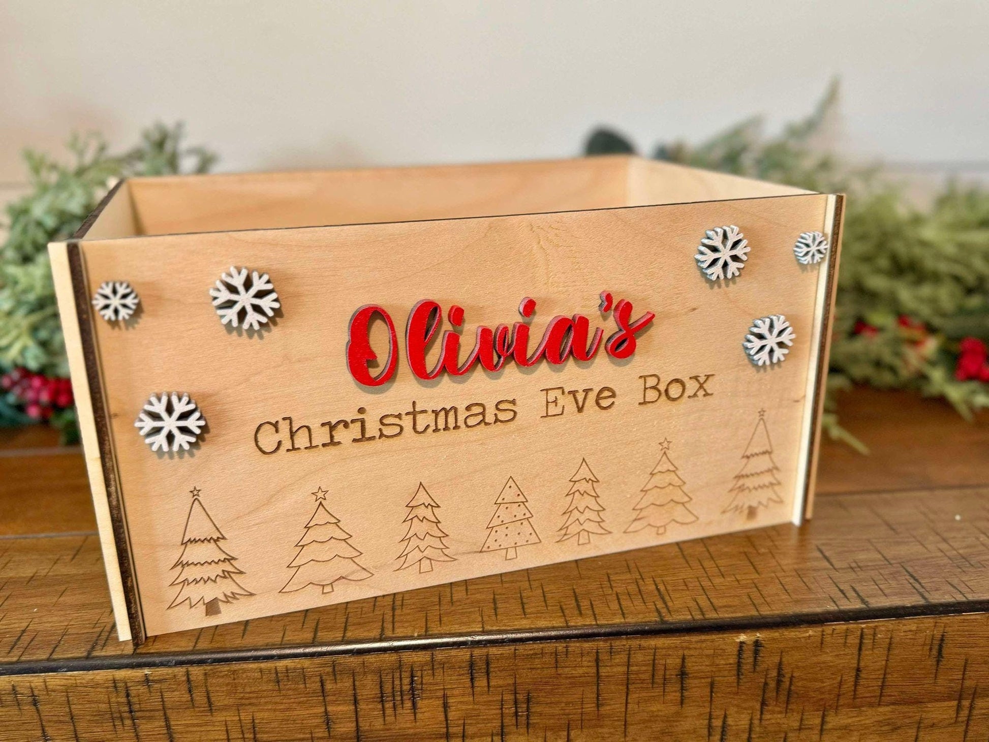Christmas Eve Box - Christmas Eve Box For Kids - Personalized Christmas Eve Box - Modern Christmas Eve Box - Christmas Gifts
