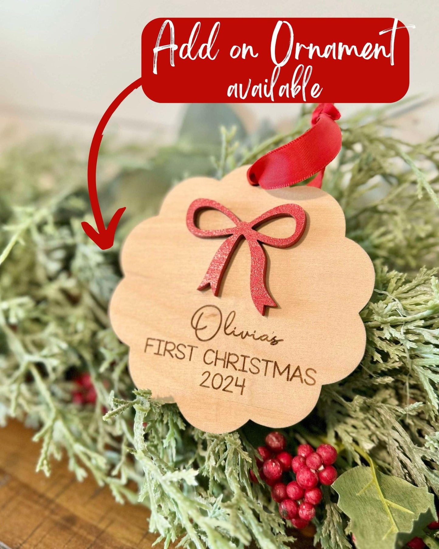 Christmas Eve Box, Girly Bow Christmas Eve Box for Girls, Christmas Gift Box