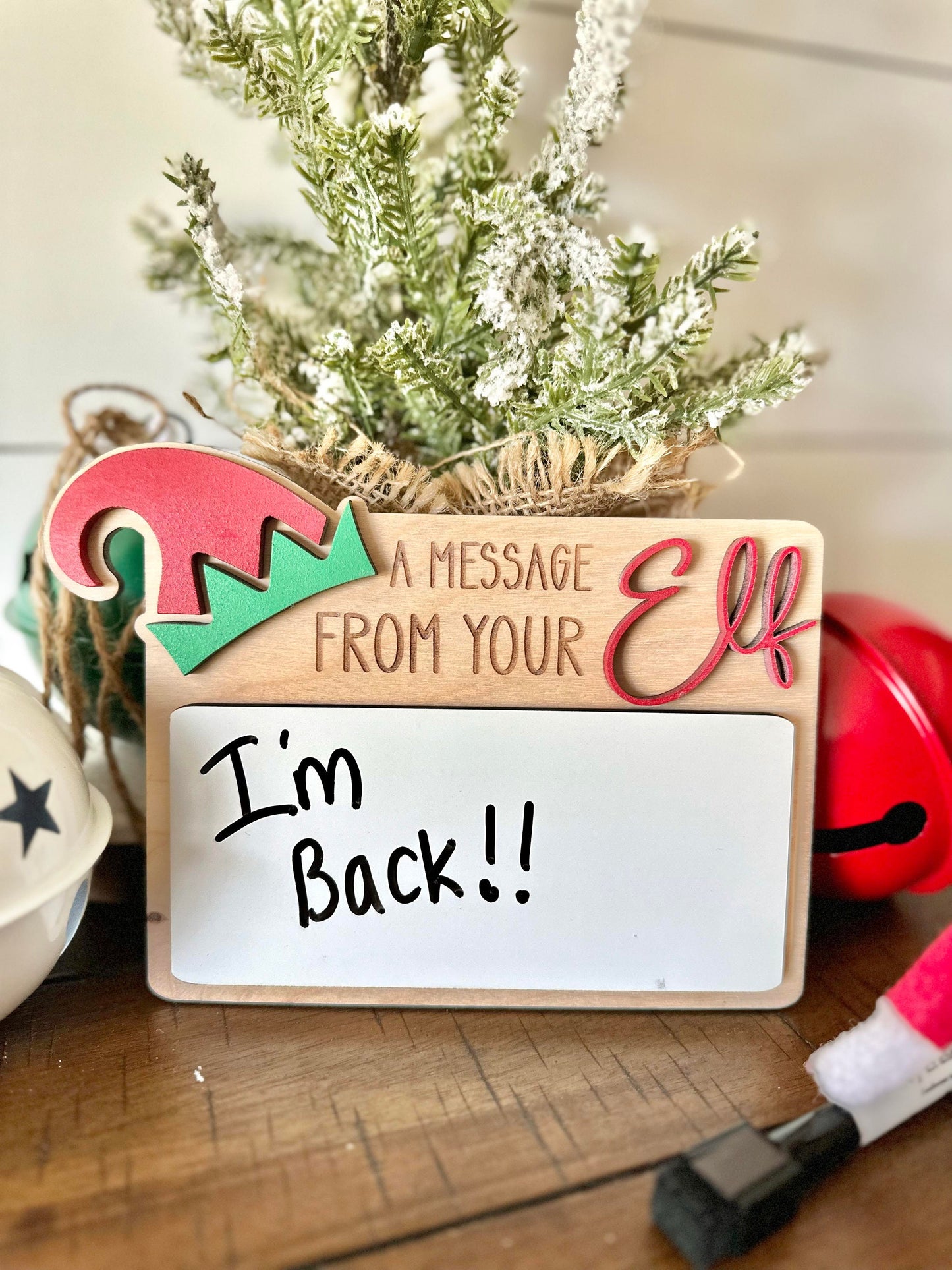 Message from your Elf, Elf Message board, Christmas Elf, Elf Accessories