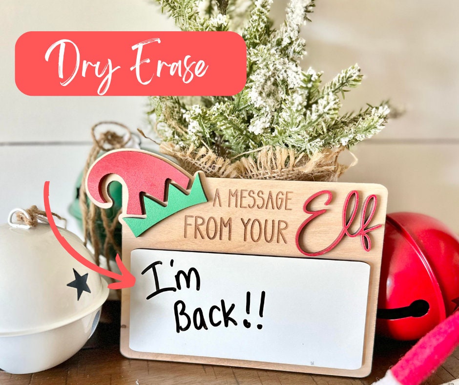Message from your Elf, Elf Message board, Christmas Elf, Elf Accessories
