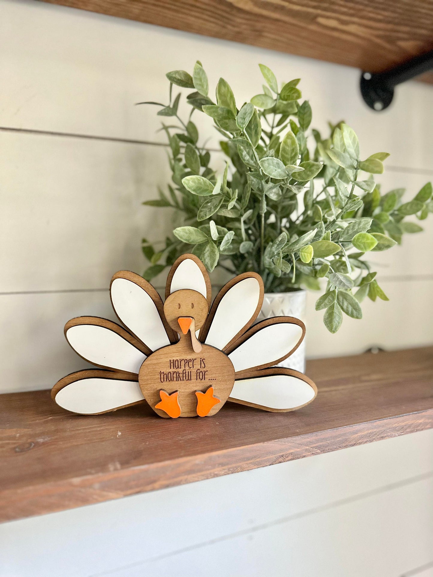 Thankful Turkey for Kids, Thankful Turkey for Families, Thanksgiving Table Decor, Thanksgiving Decor
