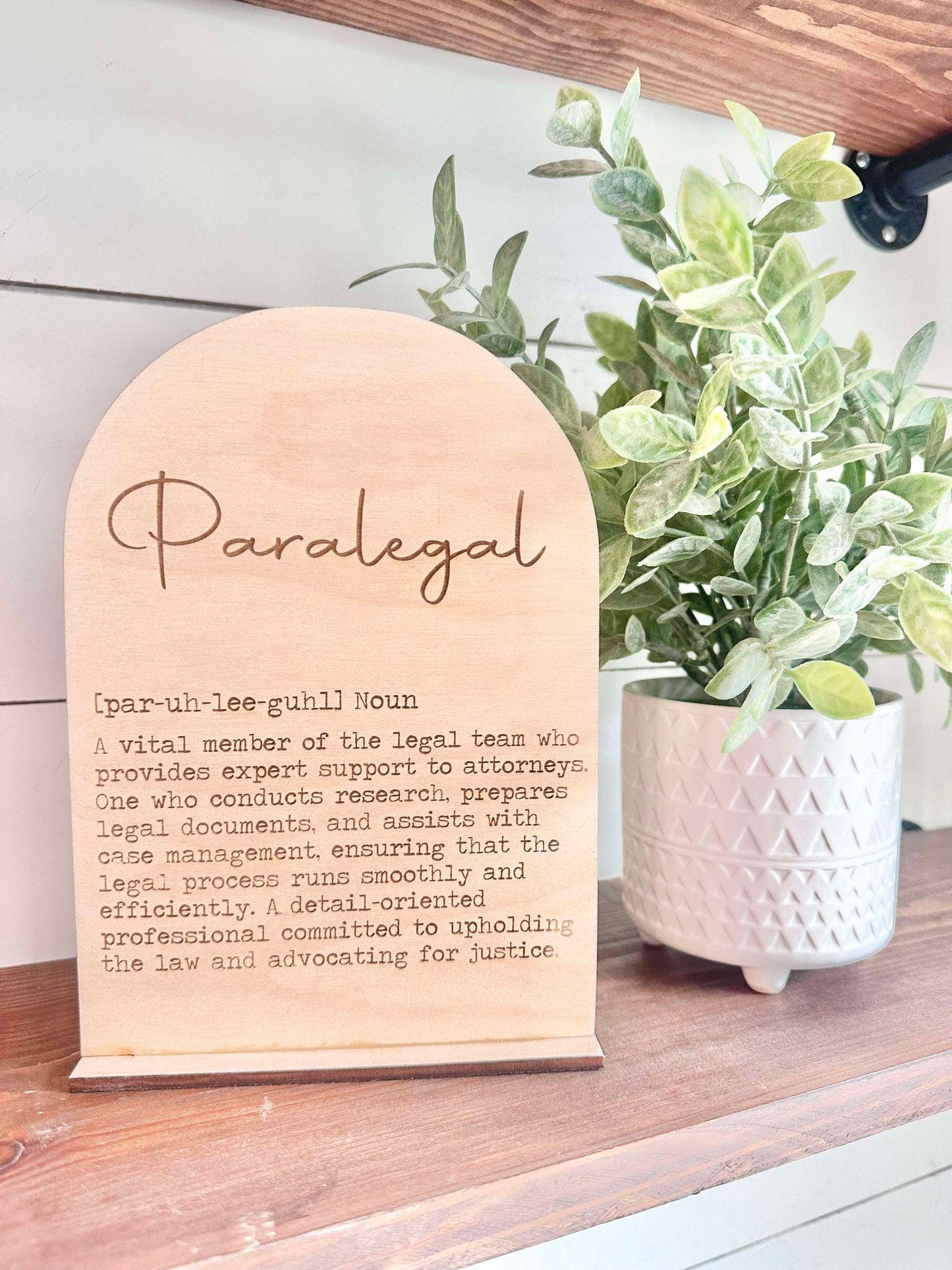 Paralegal Definition Sign, National Paralegal Day Gift, Paralegal Gift