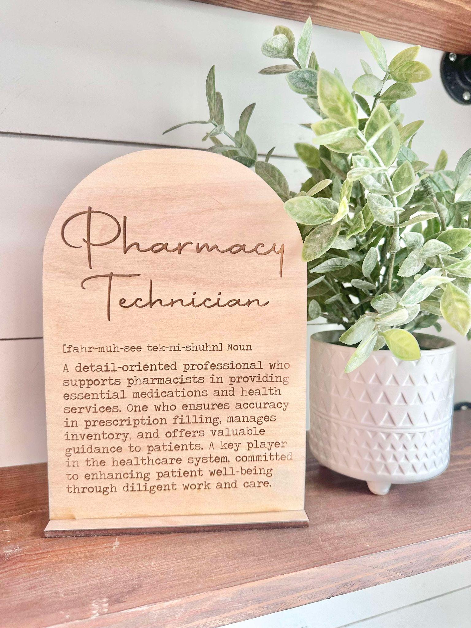 Pharmacy Technician Definition Sign, National Pharmacy Technician Day Gift, Pharmacy Technician Gift