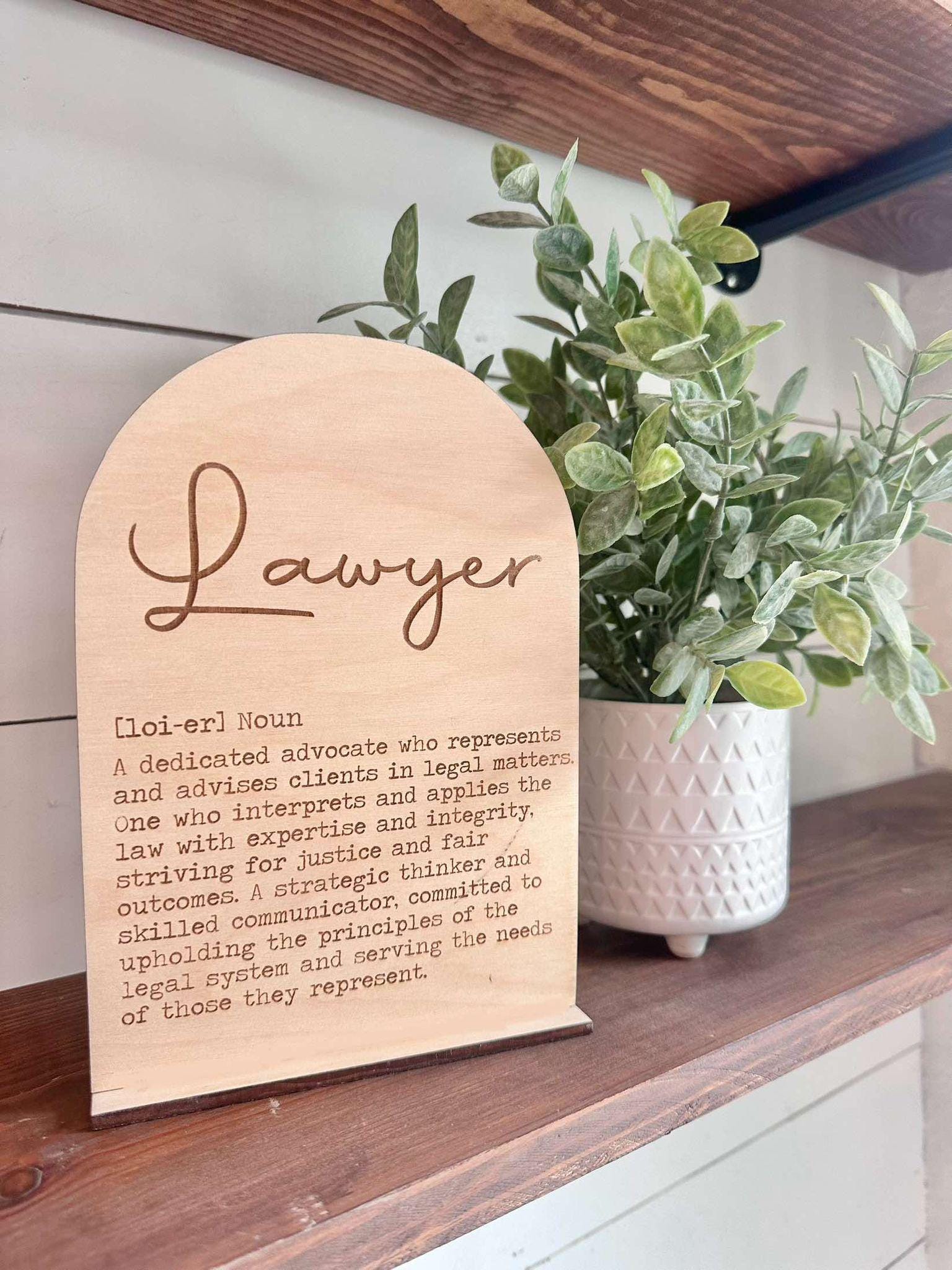 Lawyer Definition Sign, National Lawyer Day, Lawyer Gift