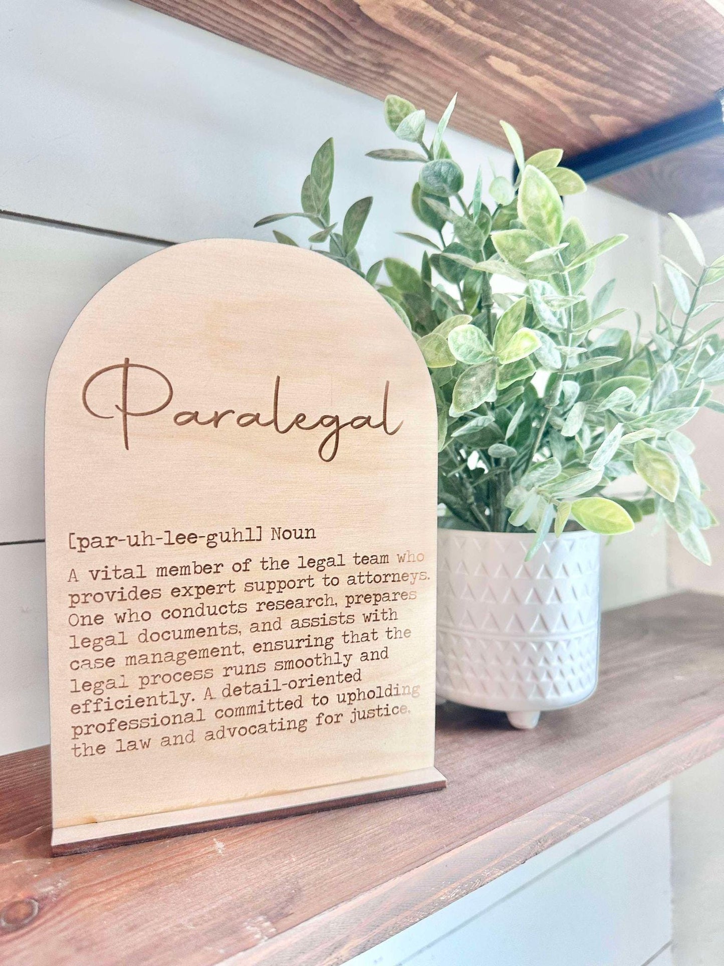 Paralegal Definition Sign, National Paralegal Day Gift, Paralegal Gift