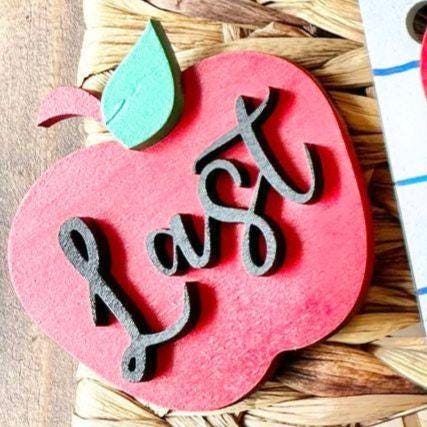 Add on or Replacement Pieces for Interchangeable First and Last Day of School Sign