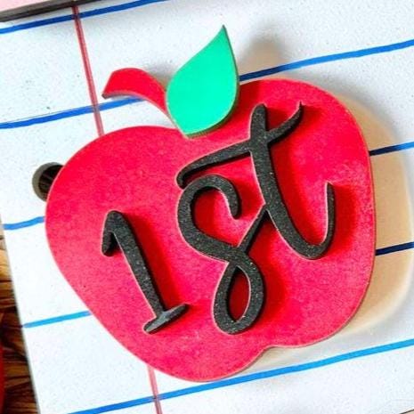 Add on or Replacement Pieces for Interchangeable First and Last Day of School Sign